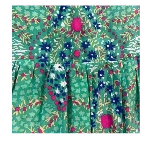 Rachel Zoe Women’s Top Green Floral Bell Ruffle Sleeve Blouse, Small, Colorful - Picture 7 of 7